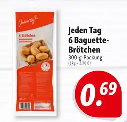 Nah & Frisch Jeden Tag 6 Baguette-Brötchen Angebot
