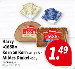 Nah & Frisch Harry »1688« Korn an Korn oder Mildes Dinkel Angebot