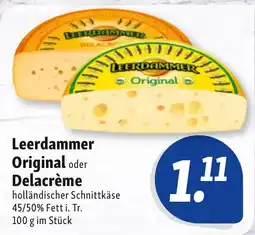 Nah & Frisch Leerdammer Original oder Delacrème Angebot