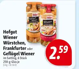 Nah & Frisch Hofgut Wiener Würstchen Angebot