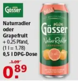 Multi Markt Gösser NaturRadler Grapefruit Angebot