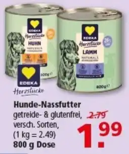Multi Markt EDEKA Herzstücke Hunde-Nassfutter Angebot