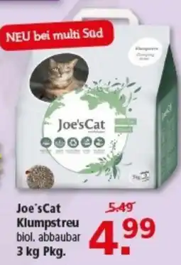 Multi Markt Joe'sCat Klumpstreu biol. abbaubar Angebot