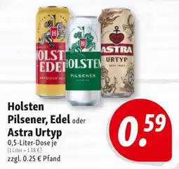 Nah & Frisch Holsten Pilsener, Edel oder Astra Urtyp Angebot