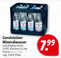 Nah & Frisch Gerolsteiner Mineralwasser Angebot