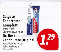 Nah & Frisch Colgate Zahncreme Komplett Angebot