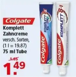 Multi Markt Colgate Komplett Zahncreme Angebot