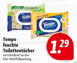 Nah & Frisch Tempo feuchte Toilettentücher Angebot
