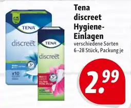 Nah & Frisch Tena discreet Hygiene-Einlagen Angebot