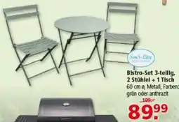 Multi Markt SenS-Line Bistro-Set 3-teilig Angebot