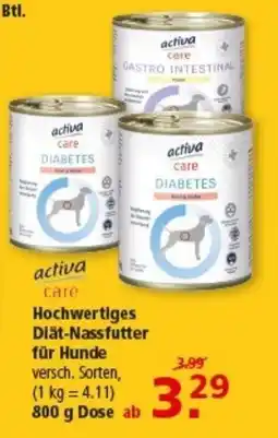 Multi Markt activa care Diät-Nassfutter für Hunde Angebot
