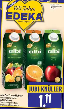 Edeka Herkules albi Saft* oder Nektar Angebot