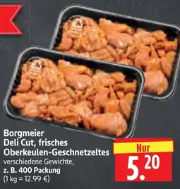 Edeka Herkules Borgmeier Deli Cut, frisches Oberkeulen-Geschnetzeltes Angebot