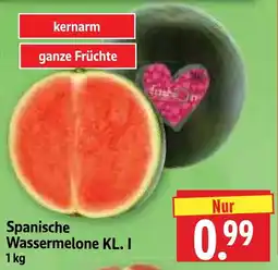 Edeka Herkules Spanische Wassermelone KL. I Angebot