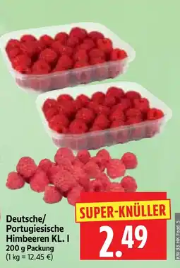 Edeka Herkules Deutsche/Portugiesische Himbeeren KL. I Angebot