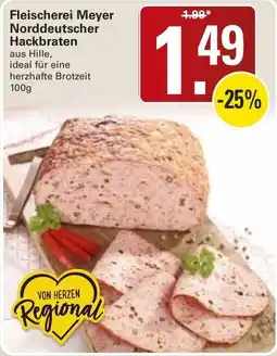 WEZ Fleischerei Meyer Norddeutscher Hackbraten Angebot