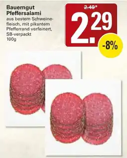 WEZ Bauerngut Pfeffersalami Angebot