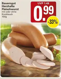WEZ Bauerngut Herzhafte Fleischwurst Angebot