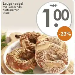 WEZ Laugenbagel mit Sesam oder Kürbiskernen Angebot