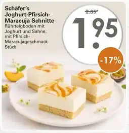 WEZ Schäfer's Joghurt-Pfirsich-Maracuja Schnitte Angebot