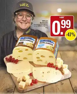 WEZ Milram Burlander Angebot