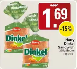 WEZ Harry Dinkel Sandwich Angebot