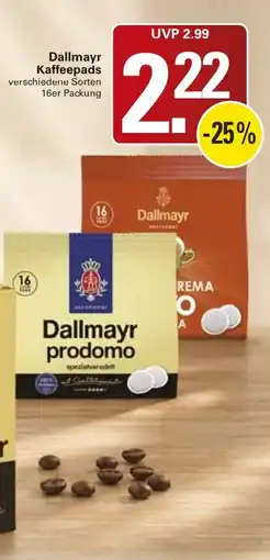WEZ Dallmayr Kaffeepads Angebot