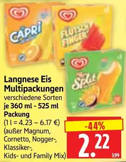 Edeka Herkules Langnese Eis Multipackungen Angebot