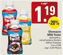 WEZ Ehrmann Milk Twist Angebot