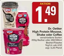 WEZ Dr. Oetker High Protein Mousse, Shake oder Coffee Angebot