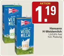 WEZ Hansano H-Weidemilch Angebot