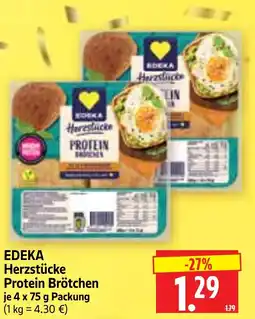Edeka Herkules EDEKA Herzstücke Protein Brötchen Angebot