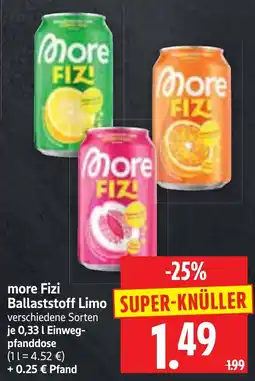 Edeka Herkules more Fizi Ballaststoff Limo Angebot