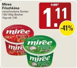 WEZ Miree Frischkäse Angebot