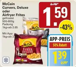 WEZ McCain Curvers, Deluxe oder Airfryer Frites Angebot