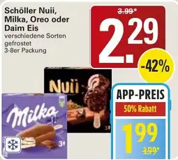 WEZ Schöller Nuii, Milka, Oreo oder Daim Eis Angebot