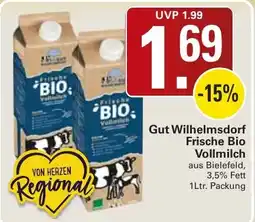 WEZ Gut Wilhelmsdorf Frische Bio Vollmilch Angebot