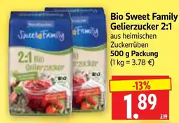Edeka Herkules Bio Sweet Family Gelierzucker 2:1 Angebot