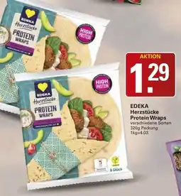 WEZ EDEKA Herzstücke Protein Wraps Angebot