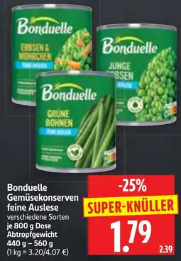 Edeka Herkules Bonduelle Gemüsekonseren feine Auslese Angebot