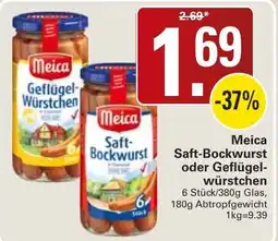 WEZ Meica Saft-Bockwurst oder Geflügelwürstchen Angebot