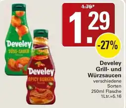 WEZ Develey Grill- und Würzsauces Angebot