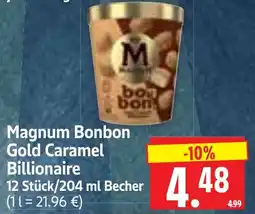 Edeka Herkules Magnum Bonbon Gold Caramel Billionaire Angebot