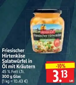 Edeka Herkules Friesischer Hirtenkäse Salatwürfel in Öl mit Kräutern Angebot