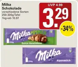 WEZ Milka Schokolade Angebot