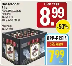 WEZ Hasseröder Pils Angebot