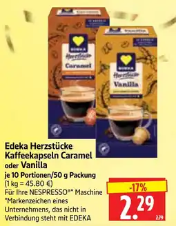 Edeka Herkules Edeka Herzstücke Kaffee kapseln Angebot