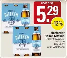 WEZ Herforder Helles Dittken Angebot