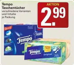WEZ Tempo Taschentücher Angebot