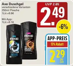 WEZ Axe Duschgel Angebot